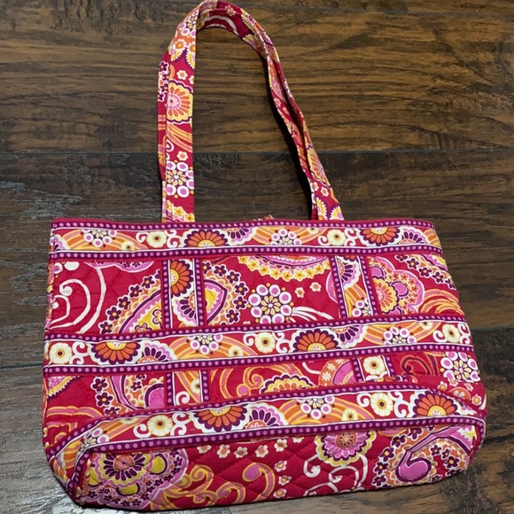 Vera Bradley Raspberry Fizz pink paisley purse bag - Picture 9 of 13